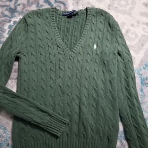 Ralph Lauren sea green sweater,  size Large